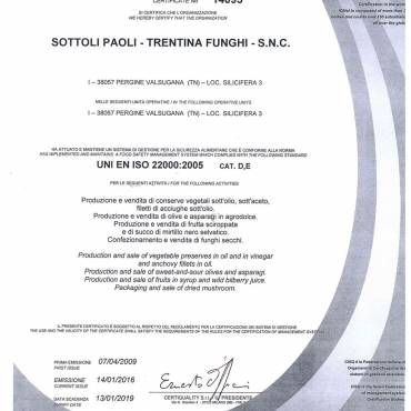 ISTITUTO DI CERTIFICAZIONE DELLA QUALITA’